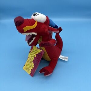 Disney Store Mulan Mushu Dragon Plush‎ Beanbag 7" No Longer Makes Sounds